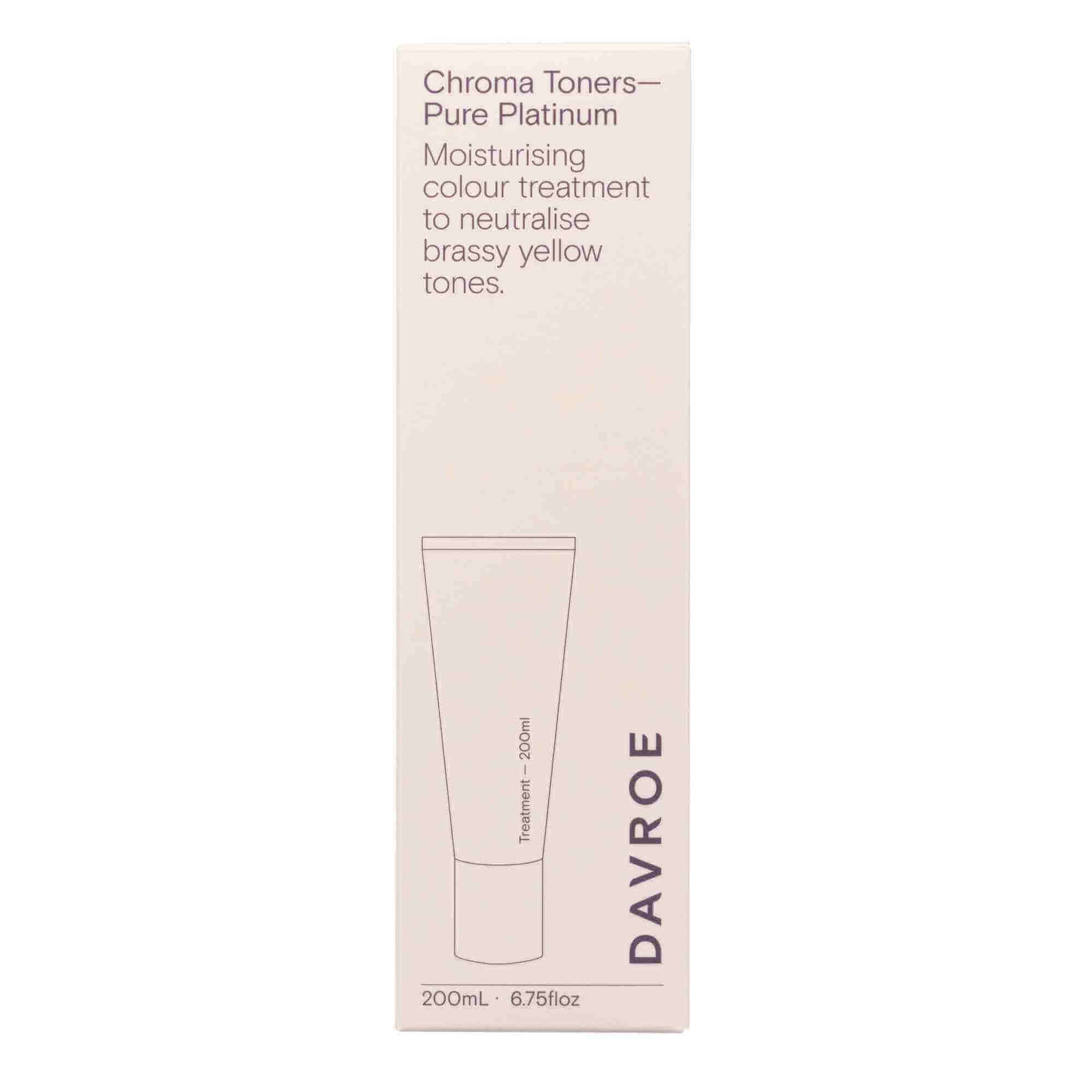 Davroe Chroma Pure Platinum Toner 200ml Box