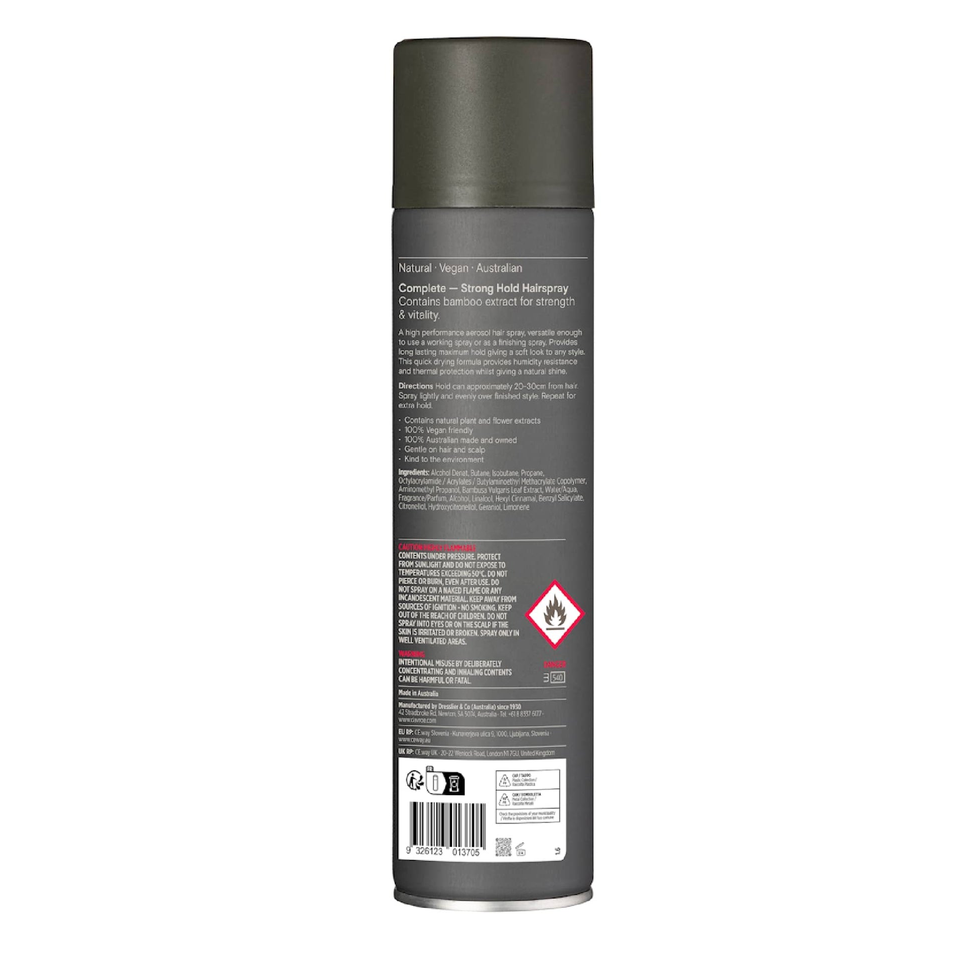 Davroe Complete Spray - Λακ για δυνατό κράτημα που ζωντανεύει τα μαλλιά 300g back