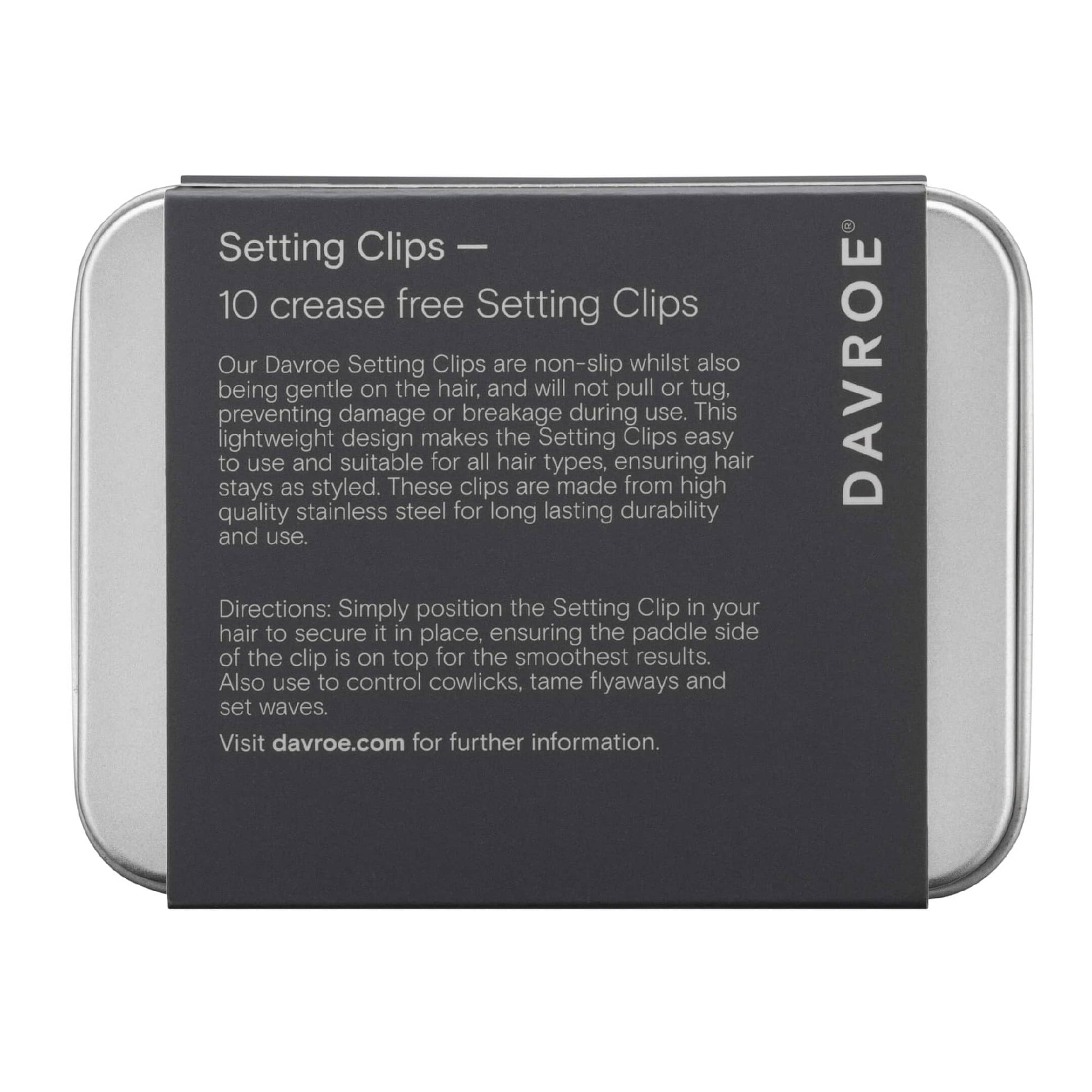 Davroe Setting Clips Back