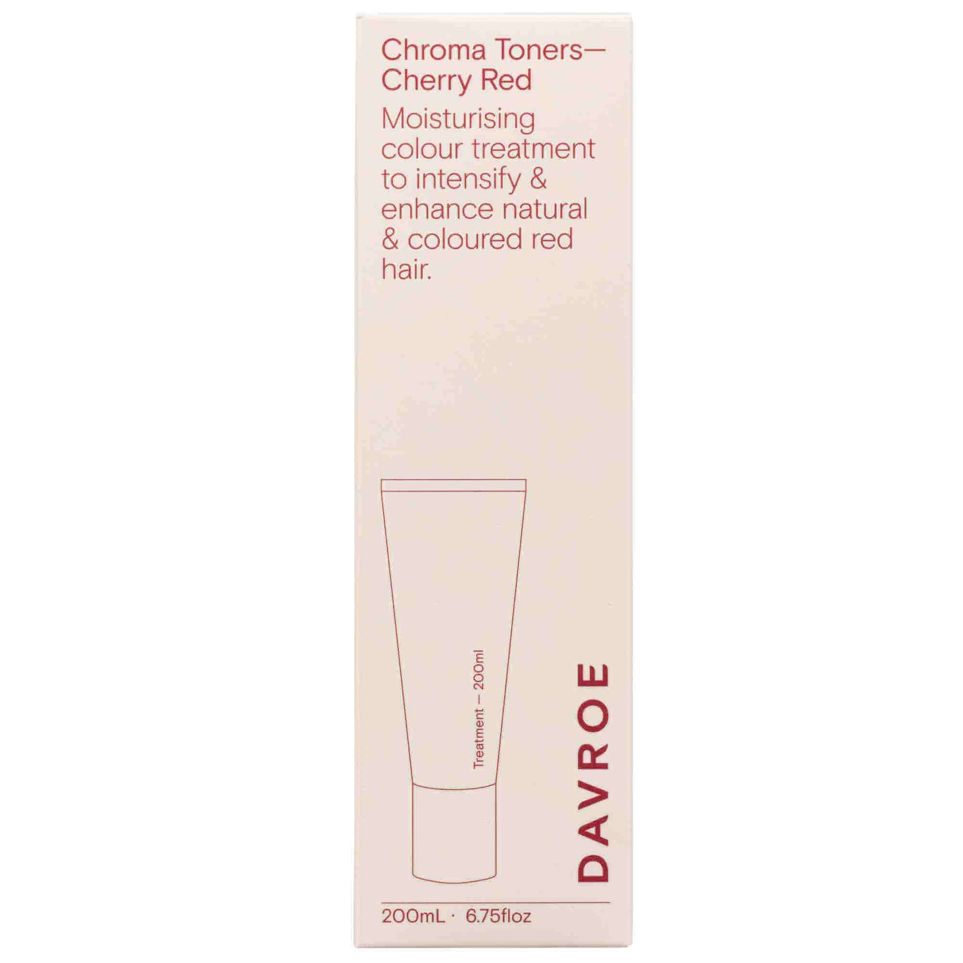 Davroe Chroma Toners Cherry Red 200ml Box