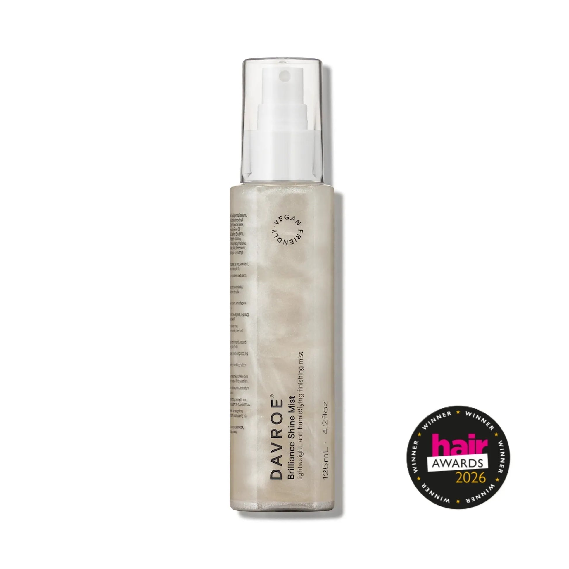 Davroe Brilliant Shine Mist - Έντονη λάμψη και προστασία των μαλλιών από την υγρασία 125ml